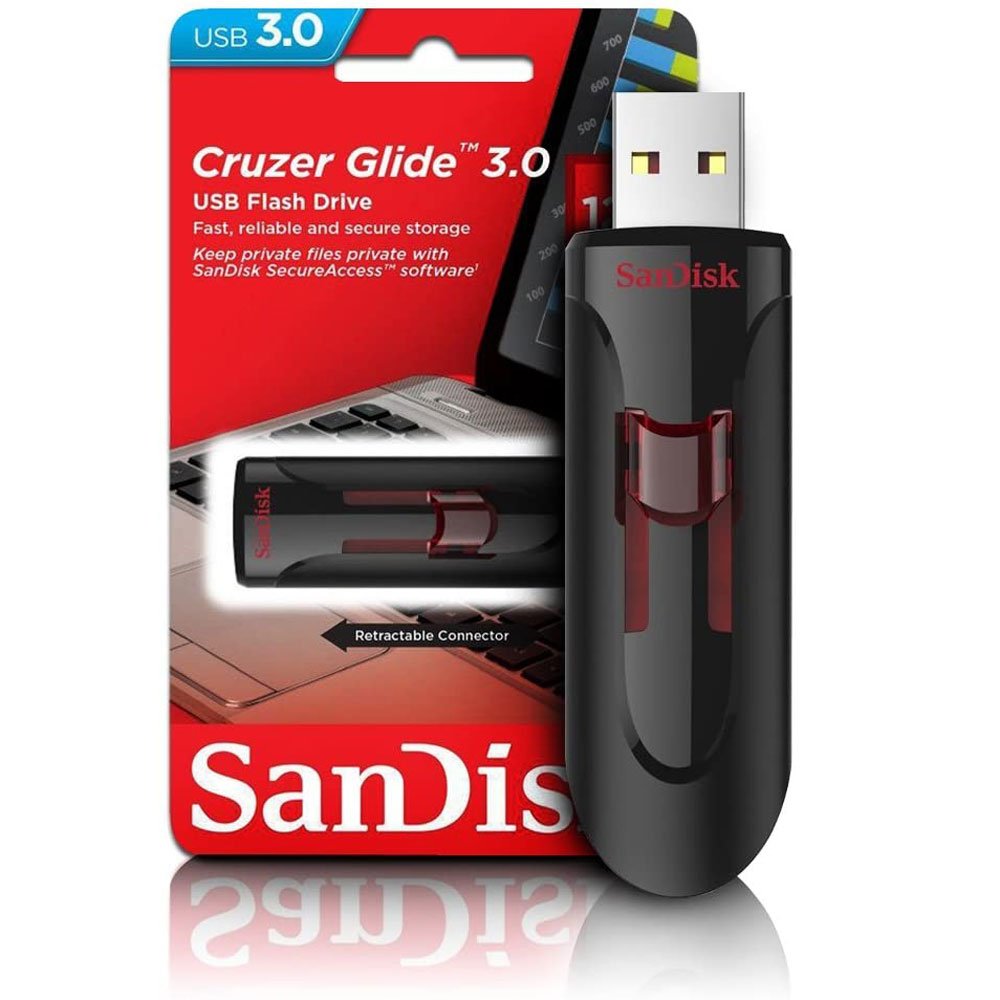 お買い得限定SALE SanDisk Port Jump Drive Pen Drive (SDCZ60-128-B35) Bundle with (1) Everything But